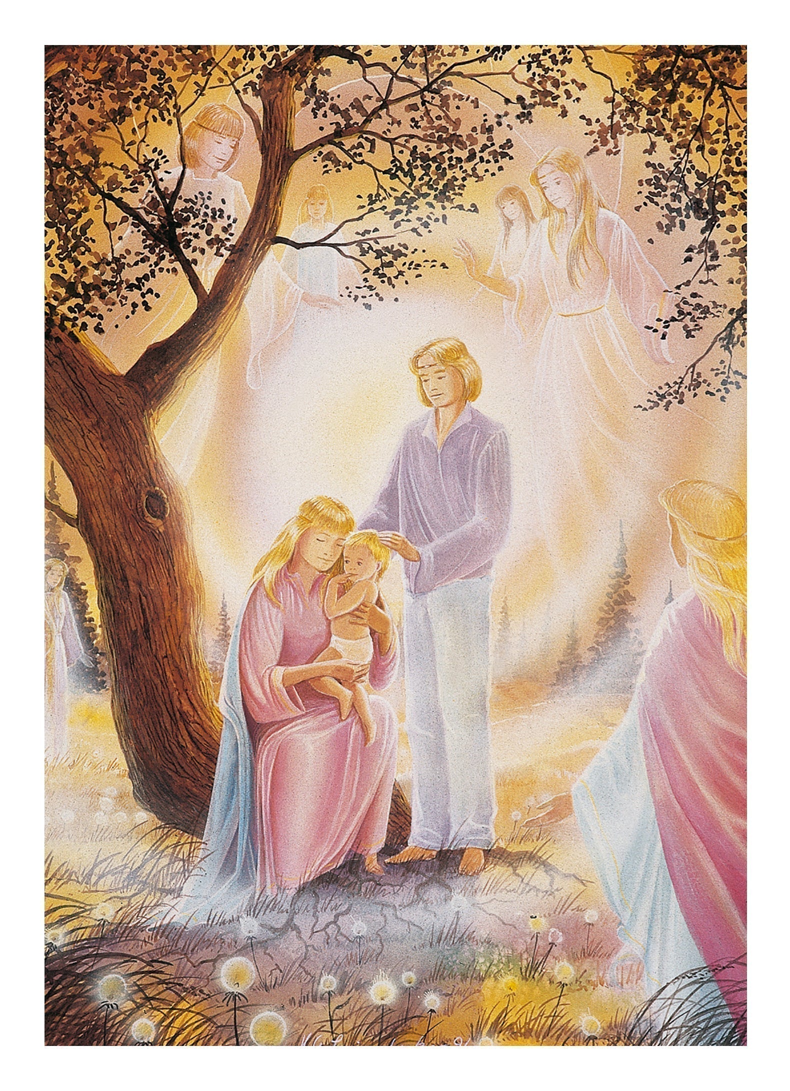 Lebenszyklus - Familie im Schutz der Engel