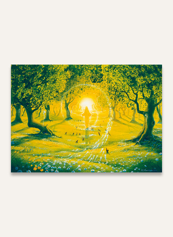 Eins mit der Natur - Postkarte