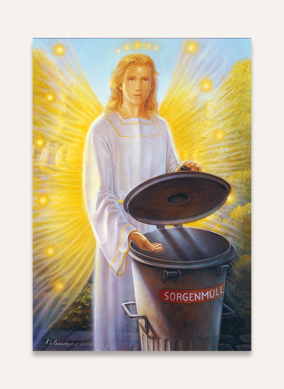 Engel des Sorgenmülls - Postkarte