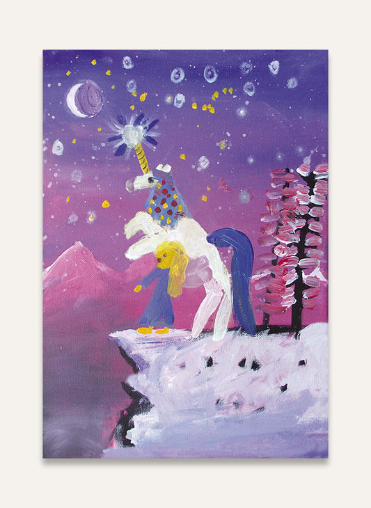 Snow Unicorn (Aiyana L.) - Postcard 165