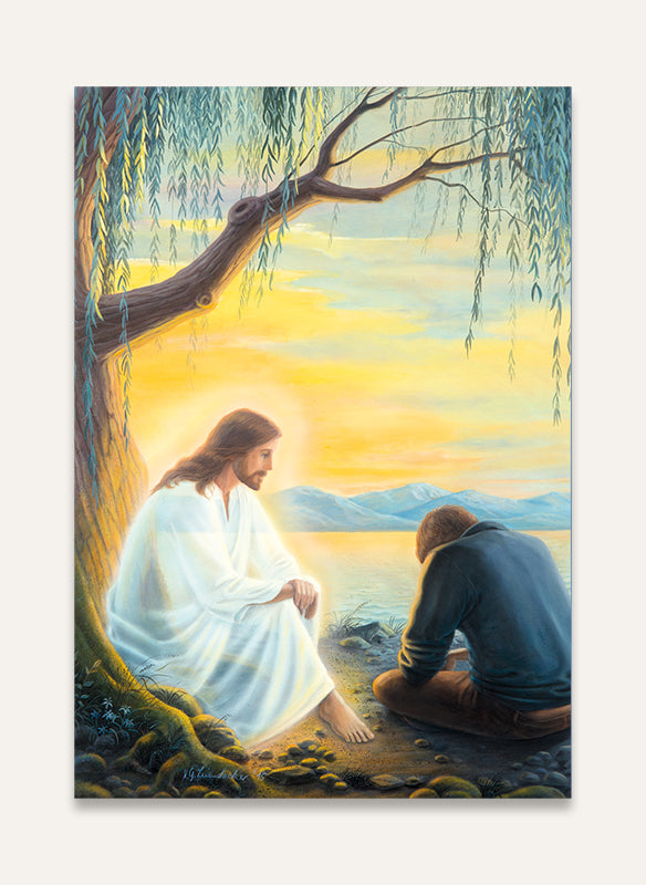 Gespräch mit Jesus - Postkarte