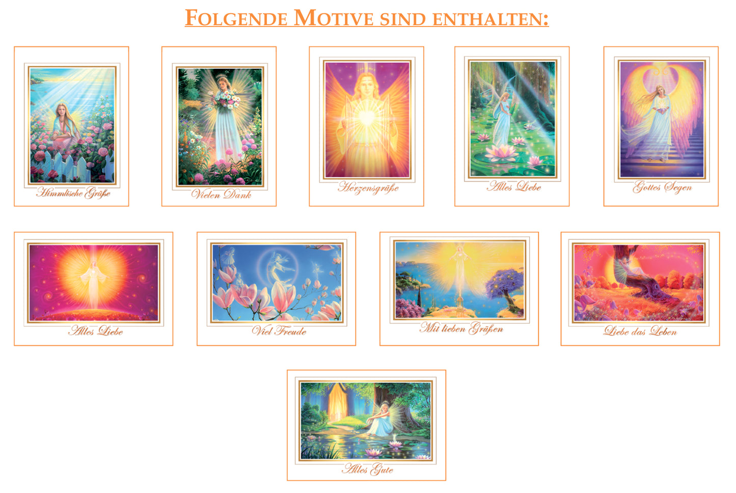 Greeting card set "Heavenly Greetings"
