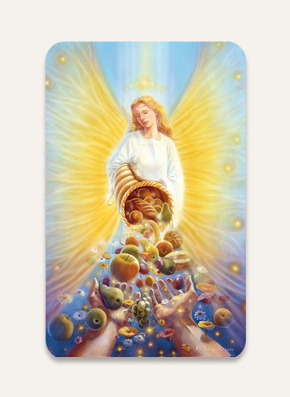 Engel der Fülle - Gebetskärtchen